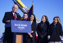 Pence returns home following four years as US Vice President