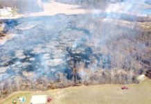 Field fire spreads out of control over the weekend