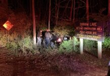 Teen hurt in late Tuesday night crash near Durham Lake