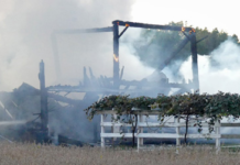 Sidney FD Responds To Morning Barn Fire