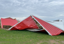 Winds Destroy Magical Meadows Hay Barn Sunday