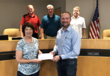 Contract Approved, Check Received For Center Lake Pavilion Renovation