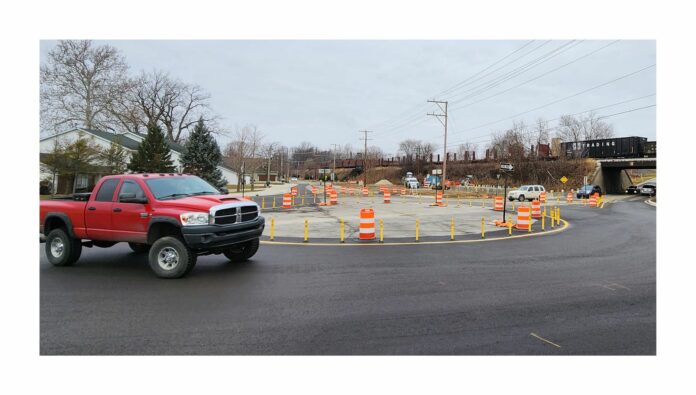 Winona Lake roundabout