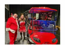 Stephanie Faroh wins golf cart at WRSW’s Ornament Smash
