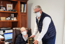 Snodgrass honored for service on Warsaw Redevelopment Commission