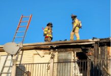 Fire damages Warsaw apartment