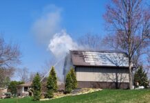 Residential barn damaged by Sunday fire