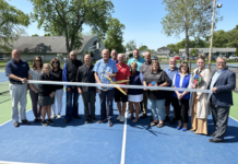 Winona Lake cuts ribbon on four new pickleball courts