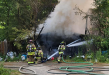 Fire in old chicken coop shuts down SR 25 during morning commute
