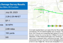 Tornado confirmed last week in Whitley County