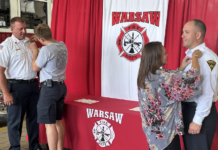 New tradition starts at Warsaw Fire Territory with ceremony for battalion chiefs