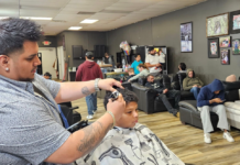 Barbershop attracts big crowd seeking Thanksgiving Day haircuts