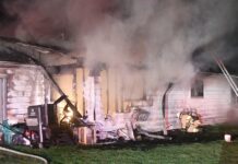 Part of duplex in Warsaw damaged by fire