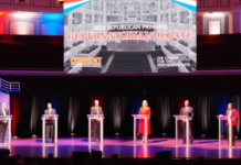 Republican gubernatorial candidates trade jabs at first debate