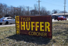 Election board dismisses complaint over Huffer signs