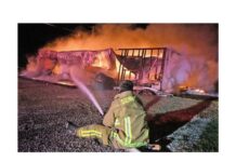 Garage fire spreads to home east of Claypool