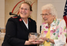 Joy Carlson honored by Salvation Army