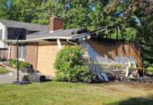 Garages damaged in two separate fires