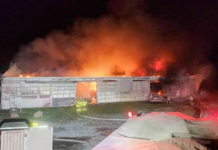 Machinery shed destroyed by fire