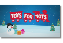 WNDU at Martin’s in Warsaw this morning for Toys For Tots