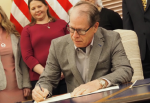 Braun signs executive orders on abortion records, health care costs