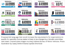 Changes to registration tags, specialty plates debated in Indiana BMV bill