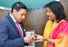 Secretary of State Morales posts about India trip after 10 days away