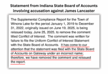 State removes Lancaster accusation after being alerted to paperwork misque