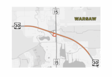 Lane closures expected along US 30 in Warsaw for bridge work