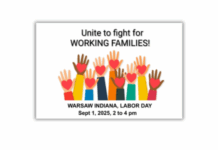 Labor Day protest scheduled for 2 p.m. Monday in Warsaw