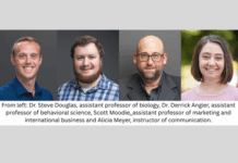 Grace College welcomes four new full-time faculty members