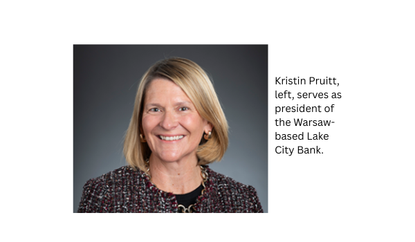 Kristin Pruitt, president of Lake City Bank, Warsaw, (1)