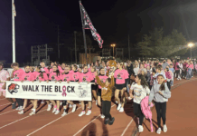 Pink Out celebrates cancer awareness at Friday’s Warsaw football game