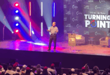 Braun rallies students at packed Turning Point USA event at Indiana University