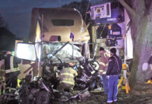 Truck driver injured in accident south of Etna Green