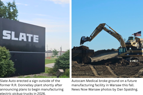 Slate Auto errec ed a sign this summer outside of the former RR Done Donnelly plant on (1)