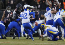 Warsaw grad Harrison Mevis kicks winning field goal, ending Chicago Bears’ playoff run