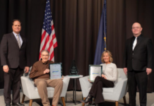 Pardee Gunter and Tara Carlile honored by Chamber as Man and Woman of the year