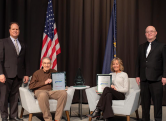 Pardee Gunter and Tara Carlile honored by Chamber as Man and Woman of the year