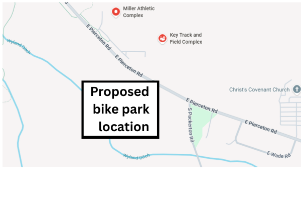 Proposed bike park location