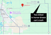 Two youths killed, two injured in horse-drawn cart crash in Elkhart County