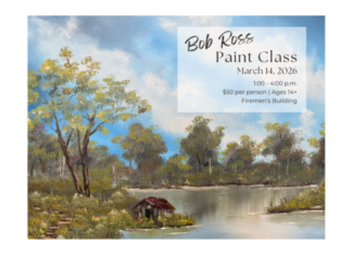 Bob Ross painting class March 14 in Warsaw