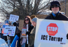 Democratic Socialists add their voice, call for dismantling of ICE at Warsaw protest