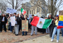 Warsaw student protest against ICE prompts varying reactions
