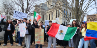 Warsaw student protest against ICE prompts varying reactions