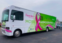 Mobile mammogram service in Leesburg on Monday