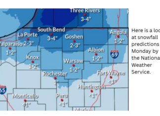 Gusty winds today and storms possible tonight before snow arrives Monday morning