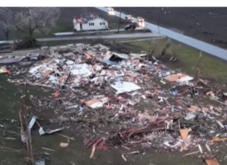 Storms cause extensive damage in Kankakee, Ill., Newton County, Ind. Photo of damage in Kankakee, Ill., provided by Chicago & Midwest Storm Chasers.