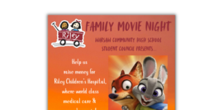 Warsaw Student Council Hosting Riley Movie Night at the PAC