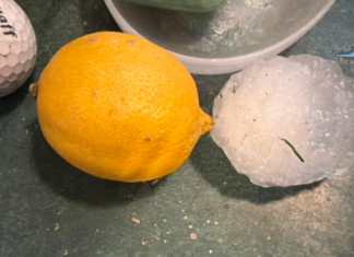 Widespread storms produce hailstone in Huntington County the size of a lemon